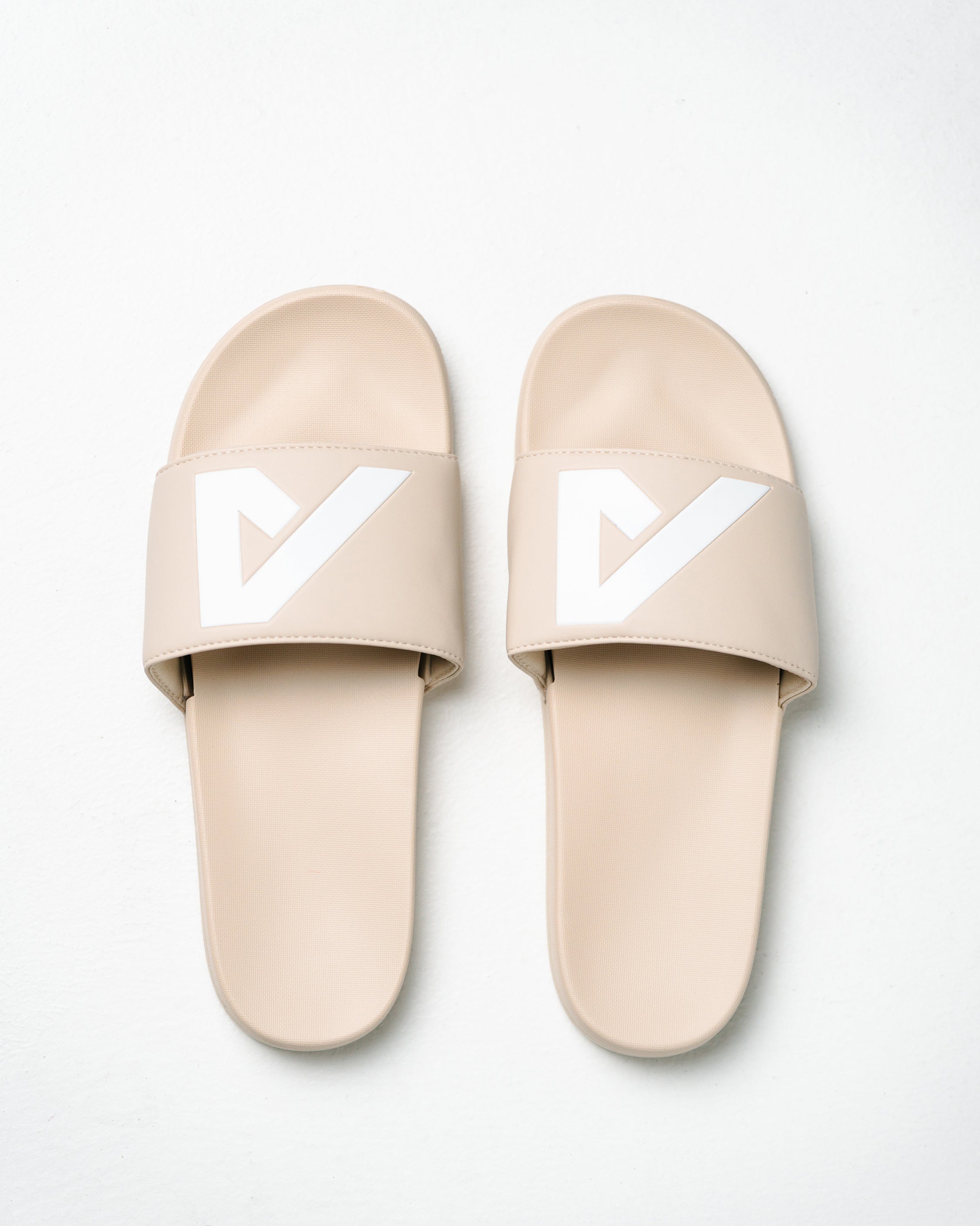 Alpha Slides - Cream / White
